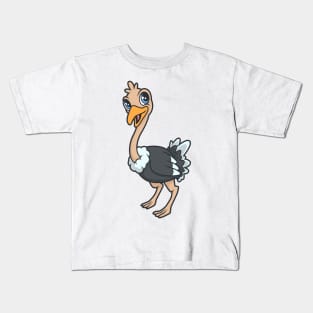 Kawaii ostrich Kids T-Shirt